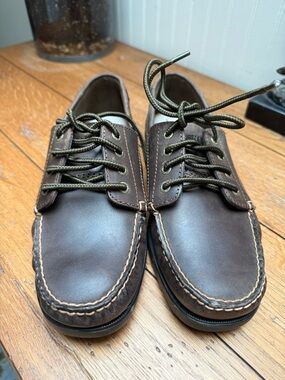 Women’s Eastland Mocs oiled leather.